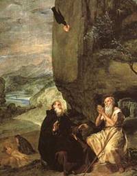 Święty Antoni i św. Paweł z Teb